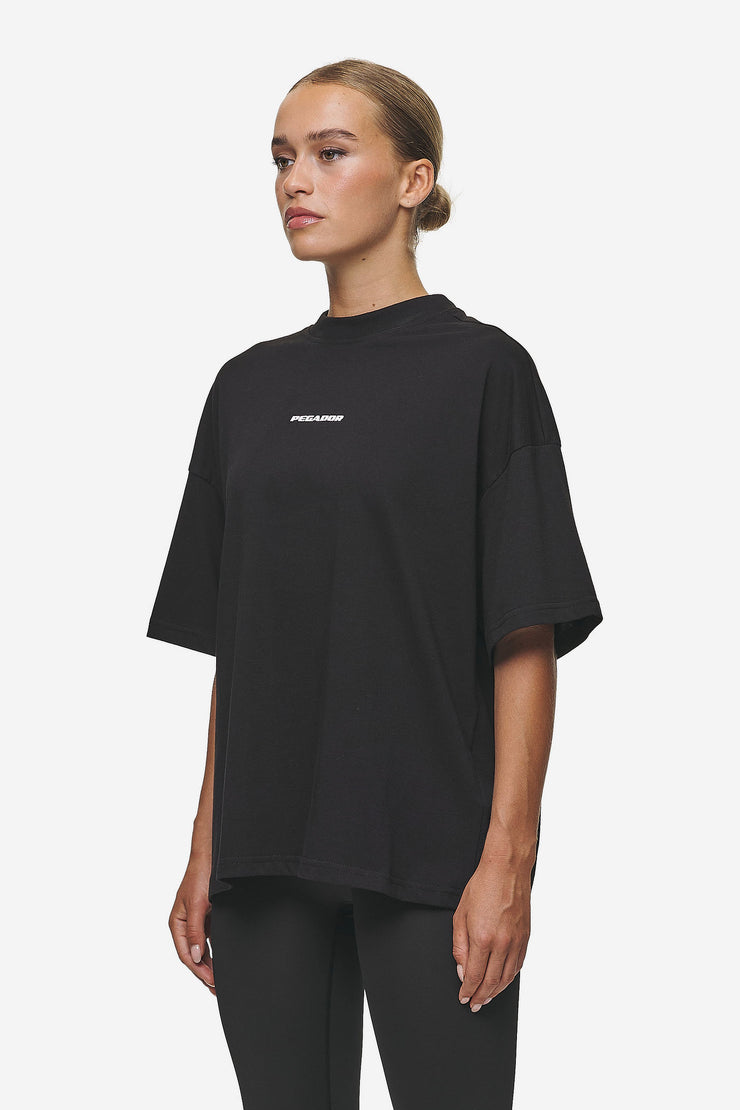 Pegador Bracy Heavy Oversized Tee Black White Gum 50% Rabatt für begrenzte Zeit