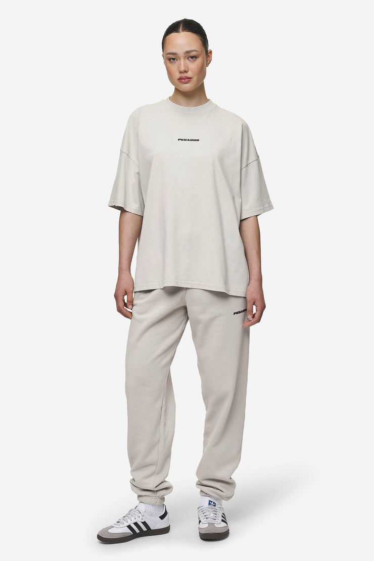Pegador Bracy Heavy Oversized Tee Washed Moon Grey Black Gum Rabatte dieses Monats