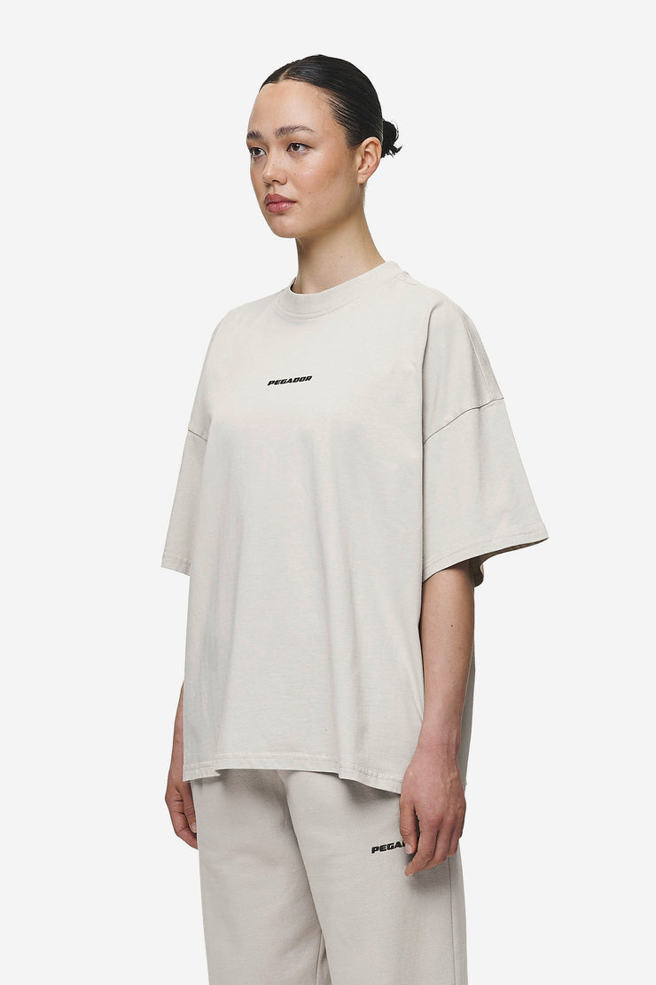 Pegador Bracy Heavy Oversized Tee Washed Moon Grey Black Gum Rabatte dieses Monats
