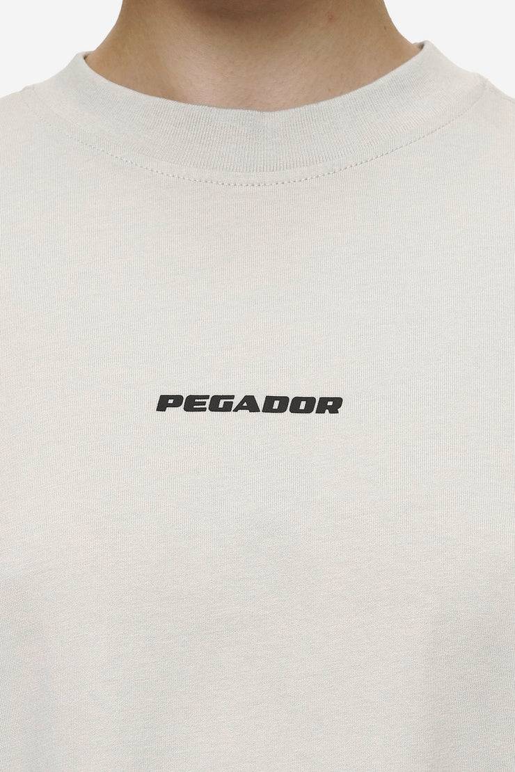 Pegador Bracy Heavy Oversized Tee Washed Moon Grey Black Gum Rabatte dieses Monats