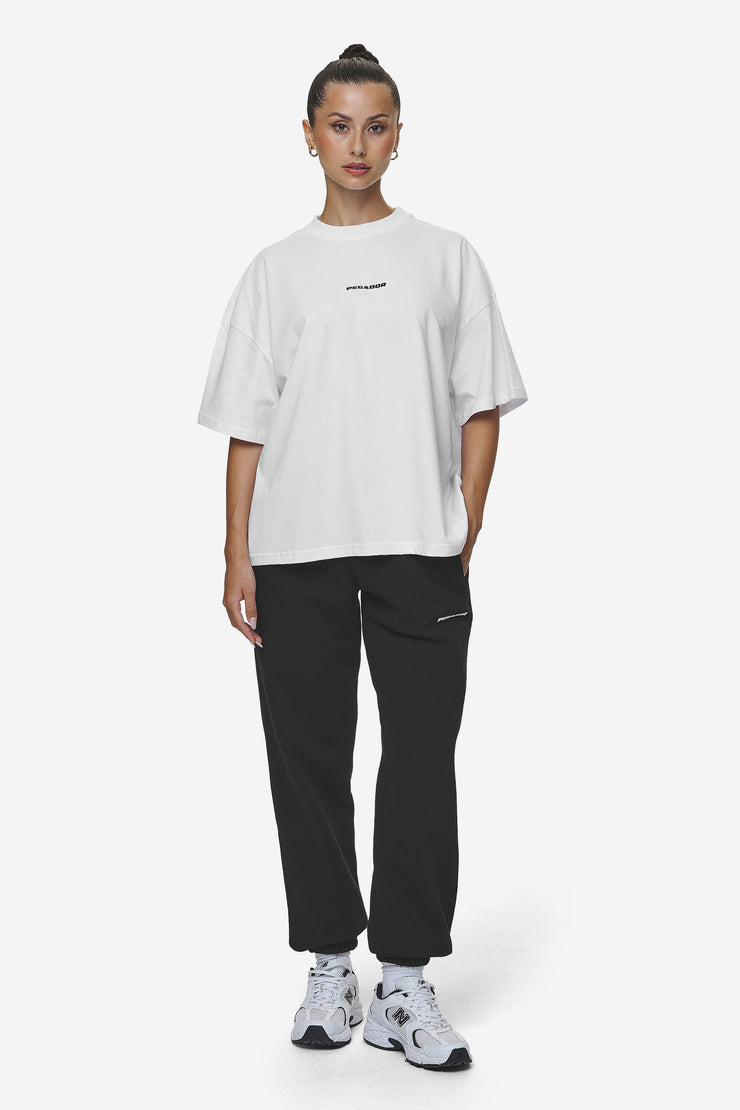 Pegador Bracy Heavy Oversized Tee White Black Gum 2025