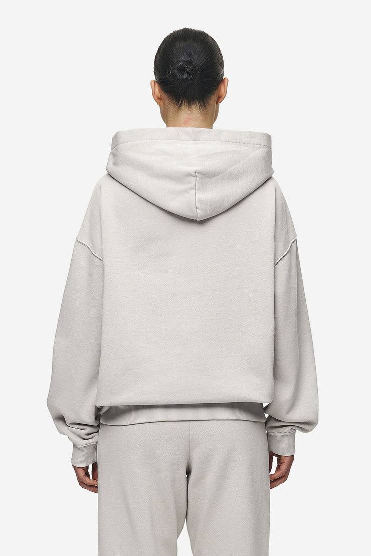 Pegador Clarita Logo Oversized Hoodie Washed Moon Grey Black Gum Outlet