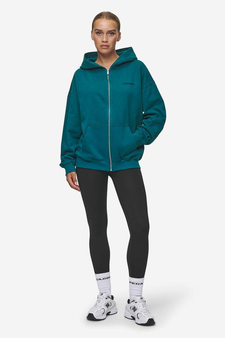 Pegador Clarita Oversized Sweat Jacket Washed Urban Turquoise Black Gum Angebote