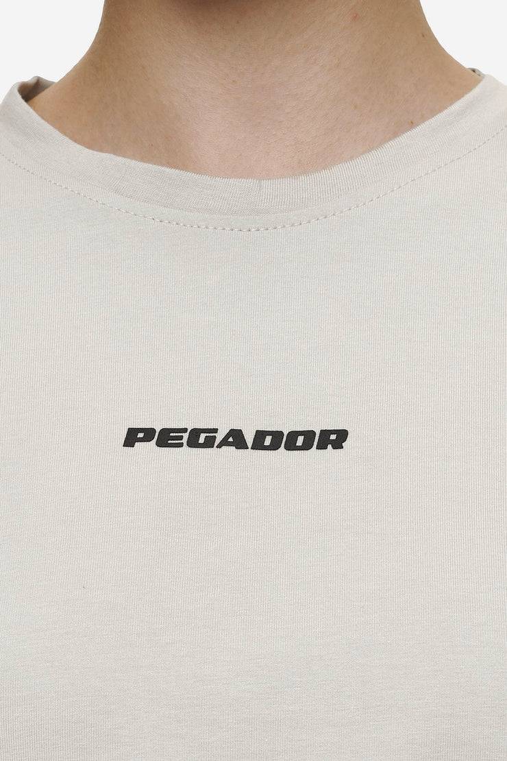 Pegador Ines Cropped Baby Tee Washed Moon Grey Black Gum Günstiger Verkauf
