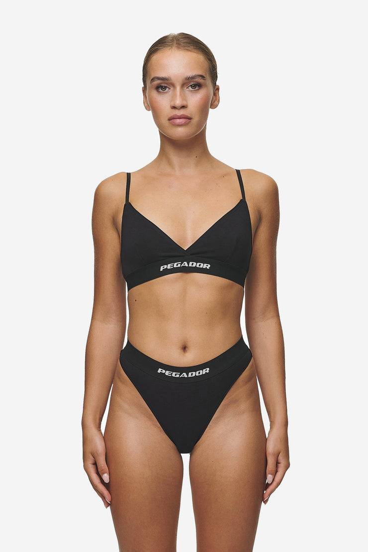 Pegador Senya Triangle Bralette Black White Blitzverkäufe