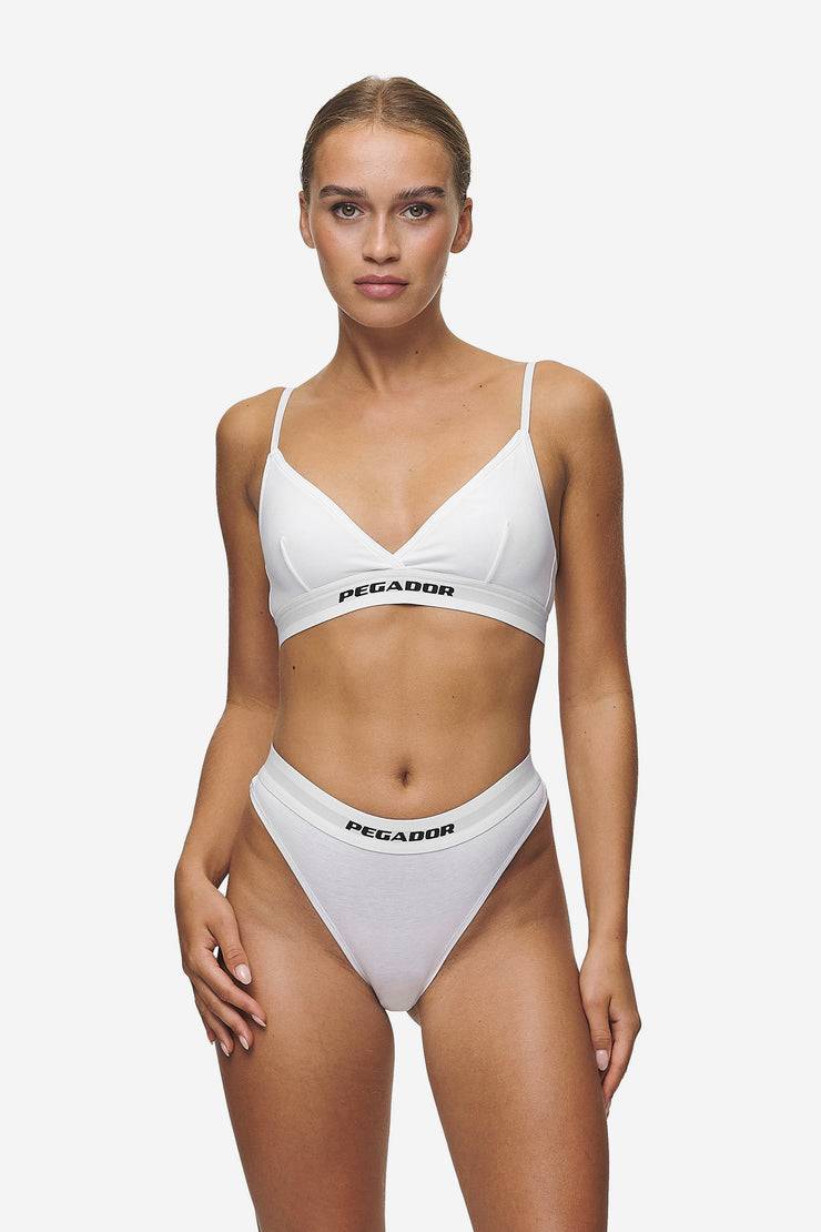 Pegador Senya Triangle Bralette White Black Kostenloser Versand