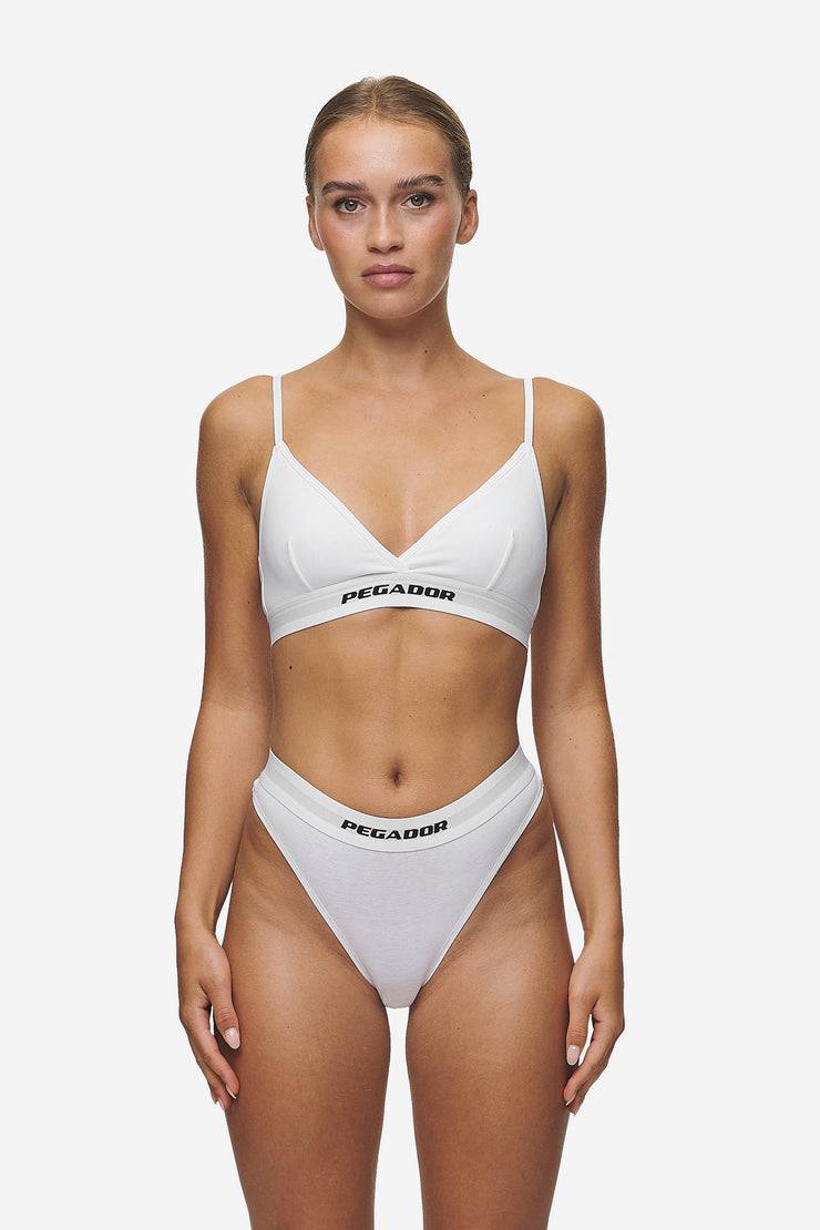 Pegador Senya Triangle Bralette White Black Kostenloser Versand