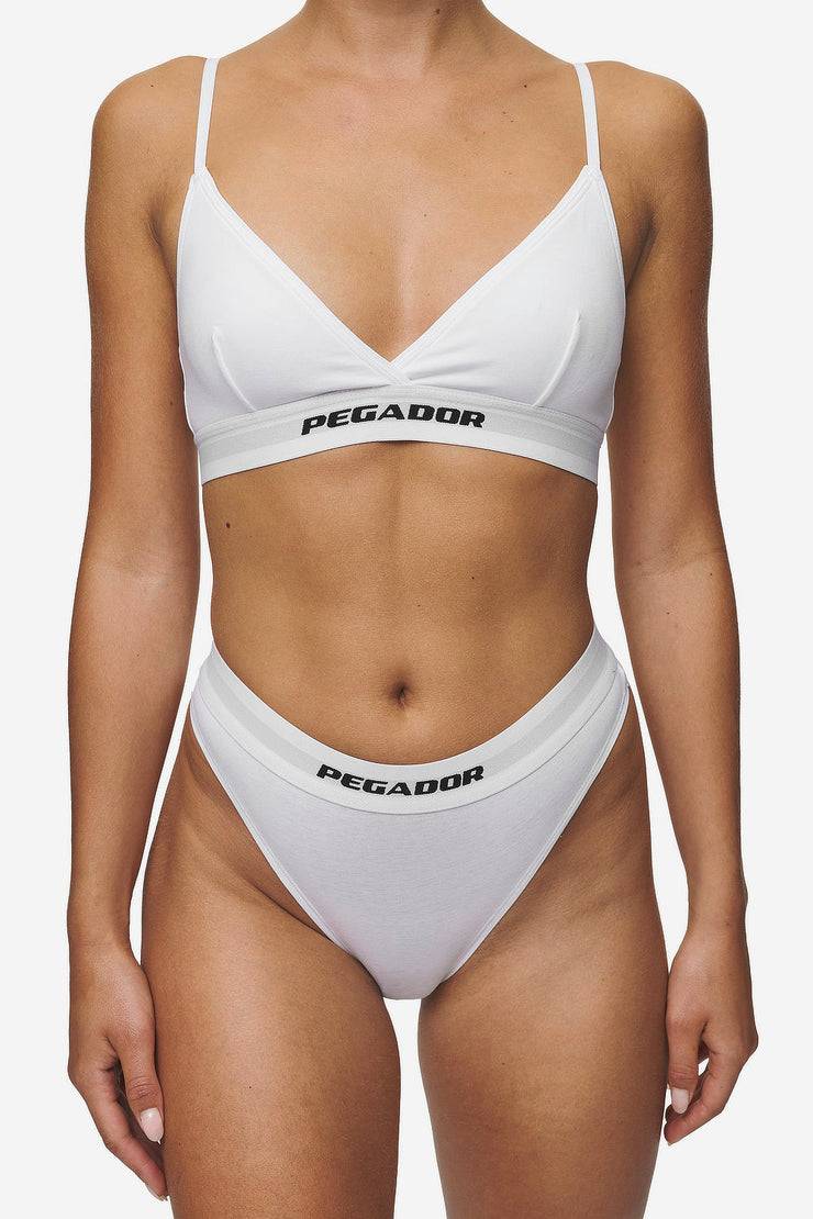 Pegador Senya Triangle Bralette White Black Kostenloser Versand