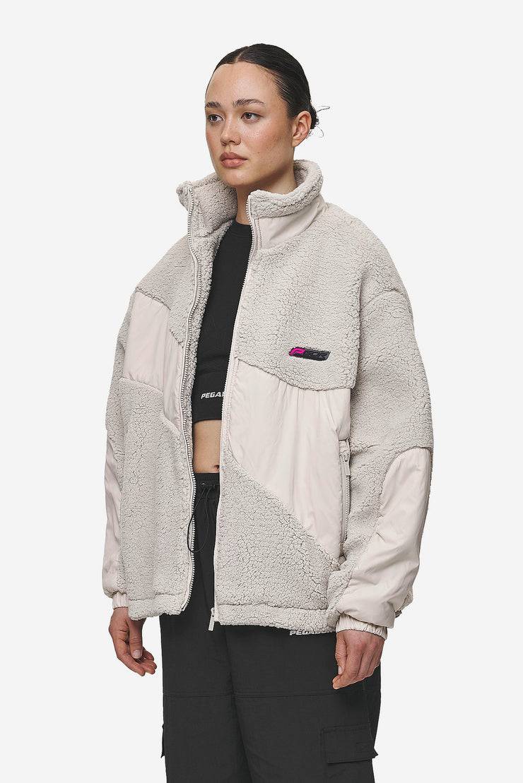 Pegador Risa Teddy Fabric Mix Jacket Moon Grey Weihnachtsangebot