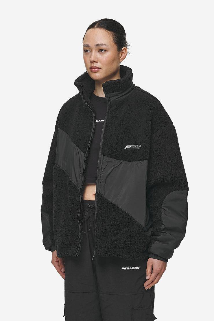 Pegador Risa Teddy Fabric Mix Jacket Black Osterangebot