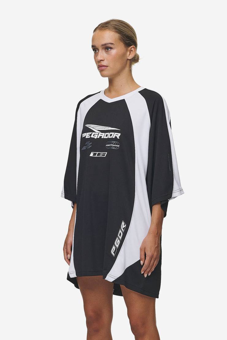 Pegador Moni Tricot Dress Black White Vatertagsangebot