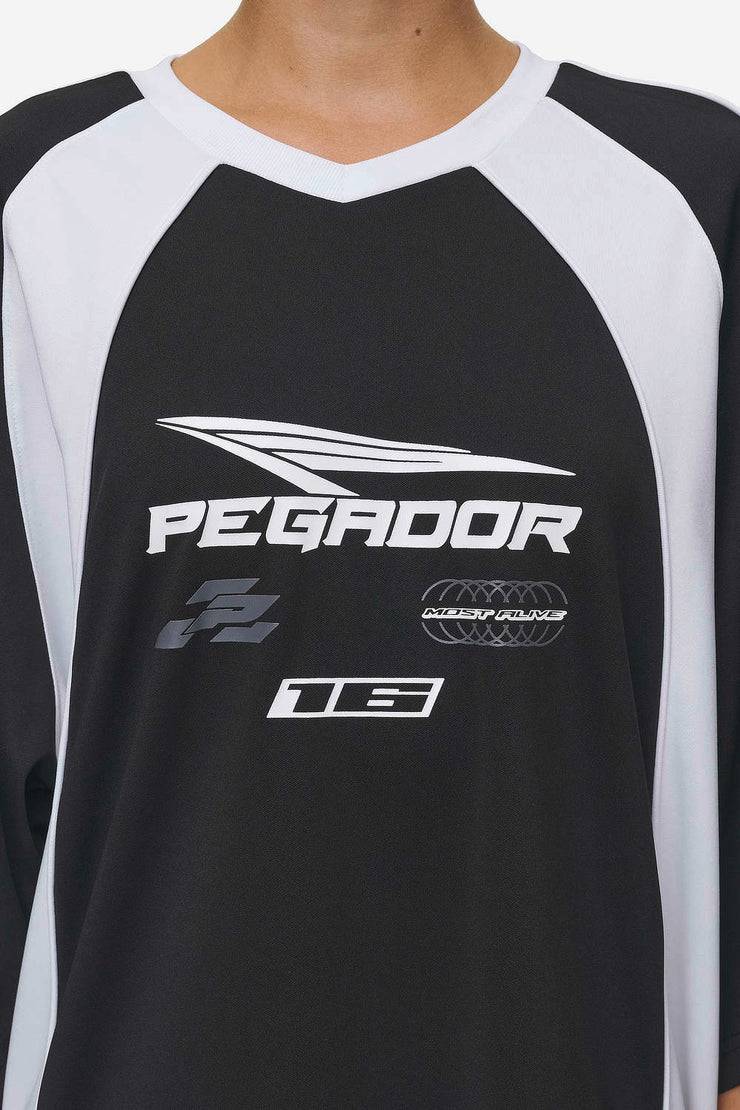 Pegador Moni Tricot Dress Black White Vatertagsangebot