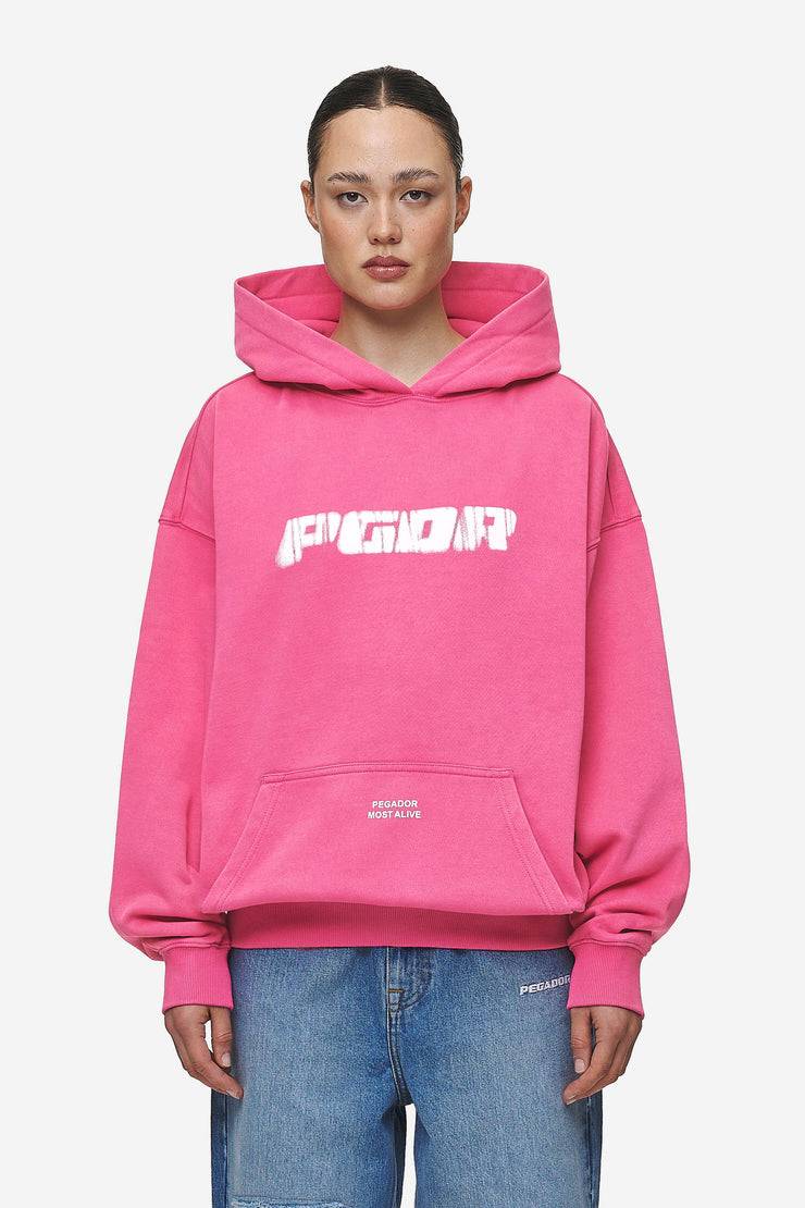 Pegador Suta Oversized Hoodie Vintage Digital Pink Online Outlet
