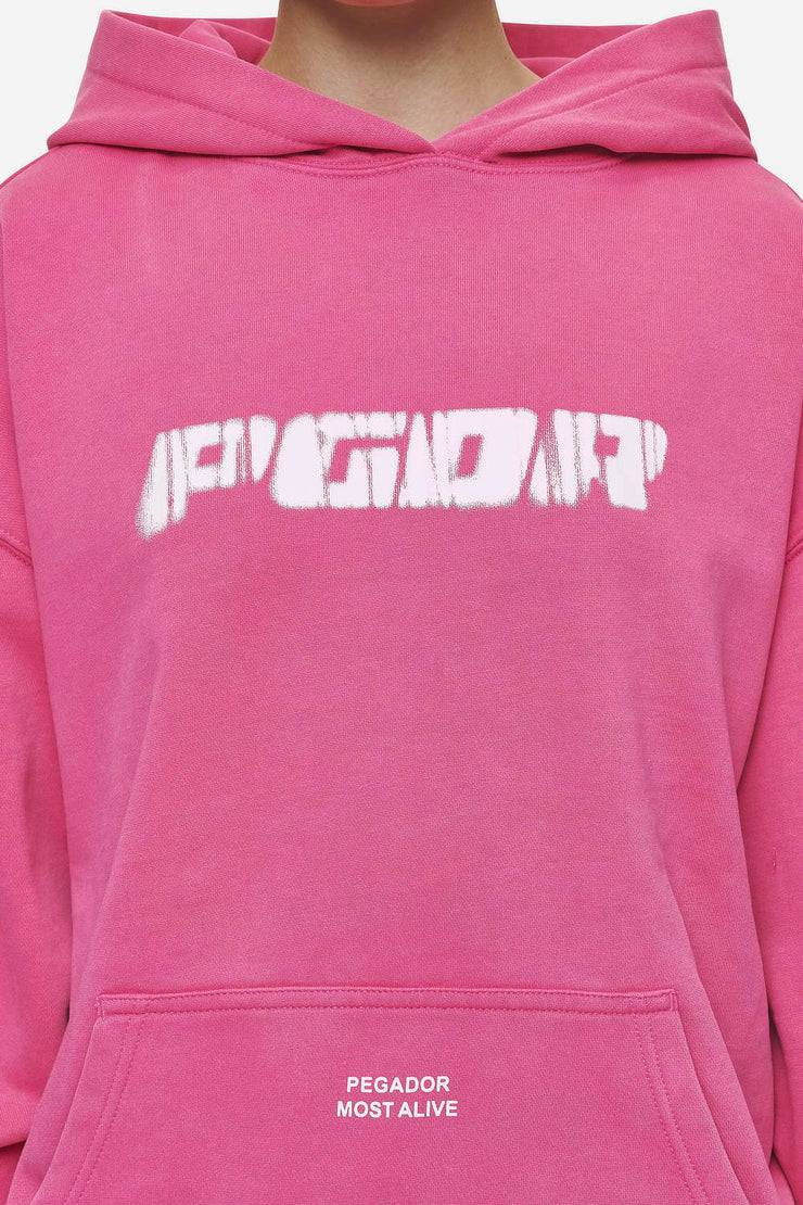 Pegador Suta Oversized Hoodie Vintage Digital Pink Online Outlet
