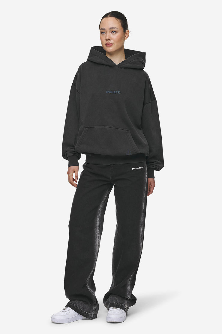 Pegador Thea Oversized Hoodie Vintage Black Zeitlich begrenztes Angebot