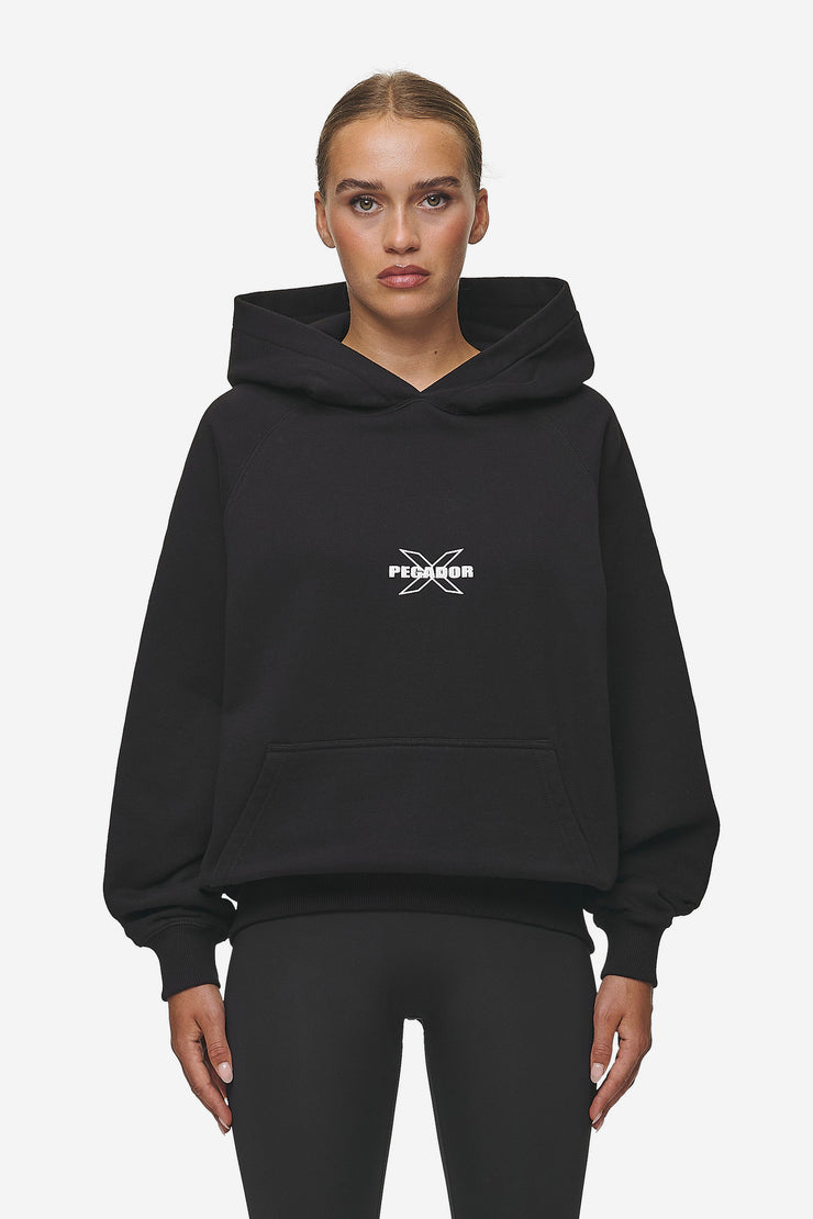 Pegador Belly Oversized Hoodie Washed Black Bestseller