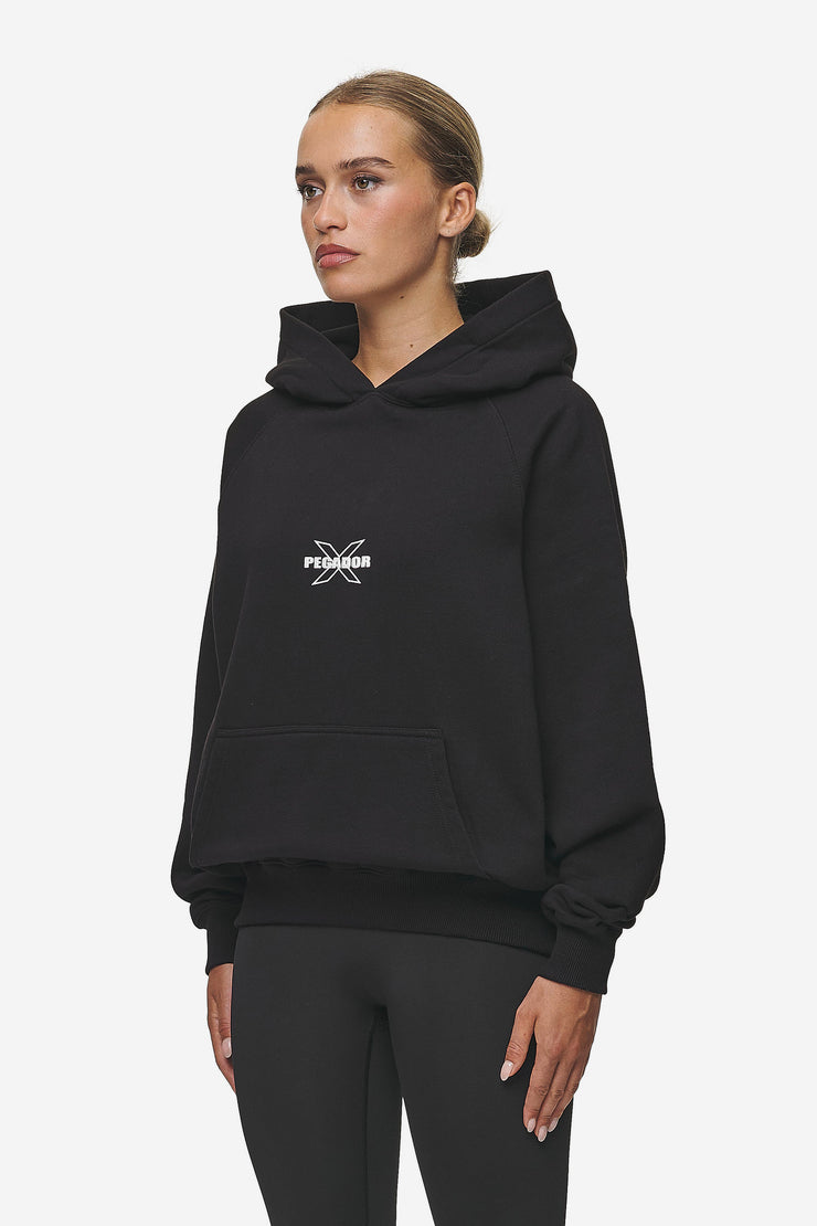Pegador Belly Oversized Hoodie Washed Black Bestseller