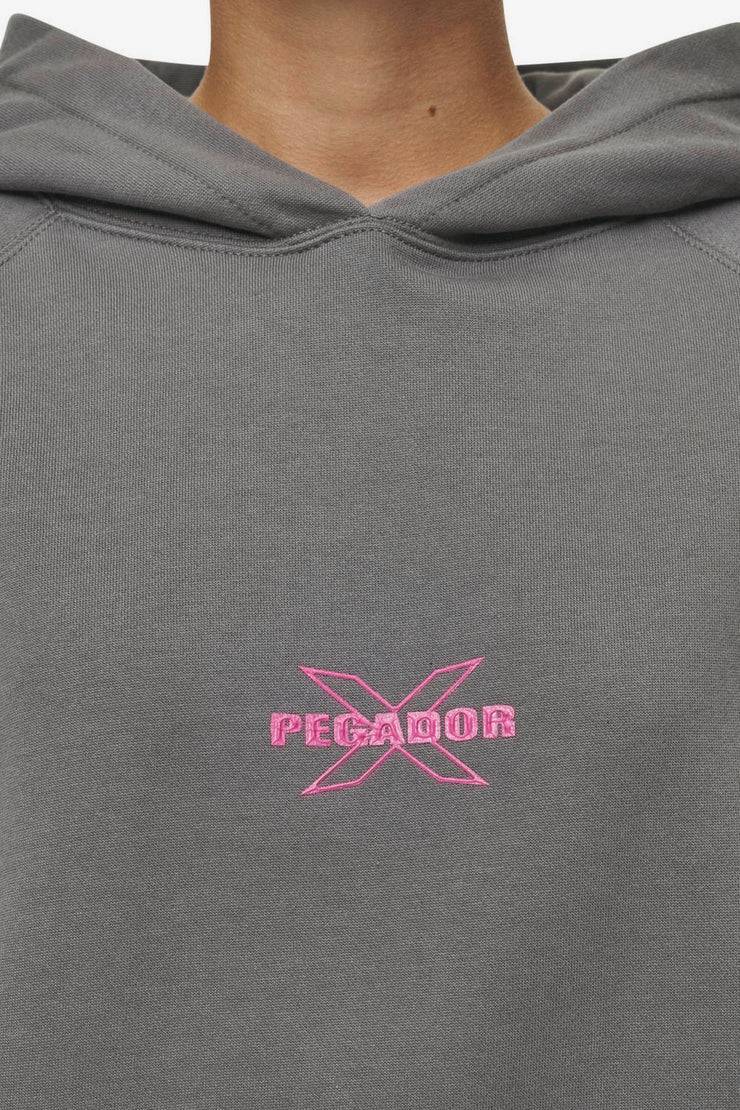 Pegador Belly Oversized Hoodie Washed Deep Grey Saisonale Angebote