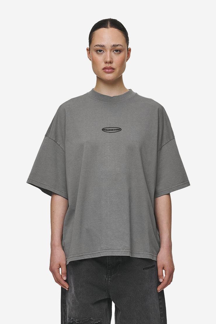 Pegador Sora Heavy Oversized Tee Washed Deep Grey Sonderangebote