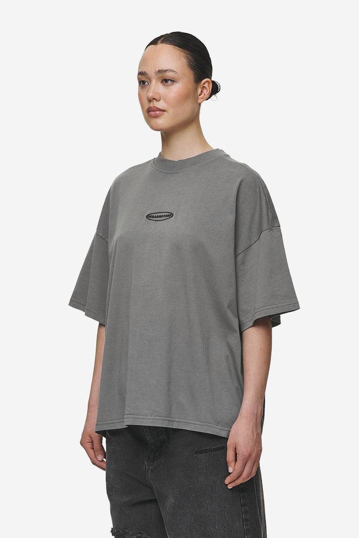 Pegador Sora Heavy Oversized Tee Washed Deep Grey Sonderangebote