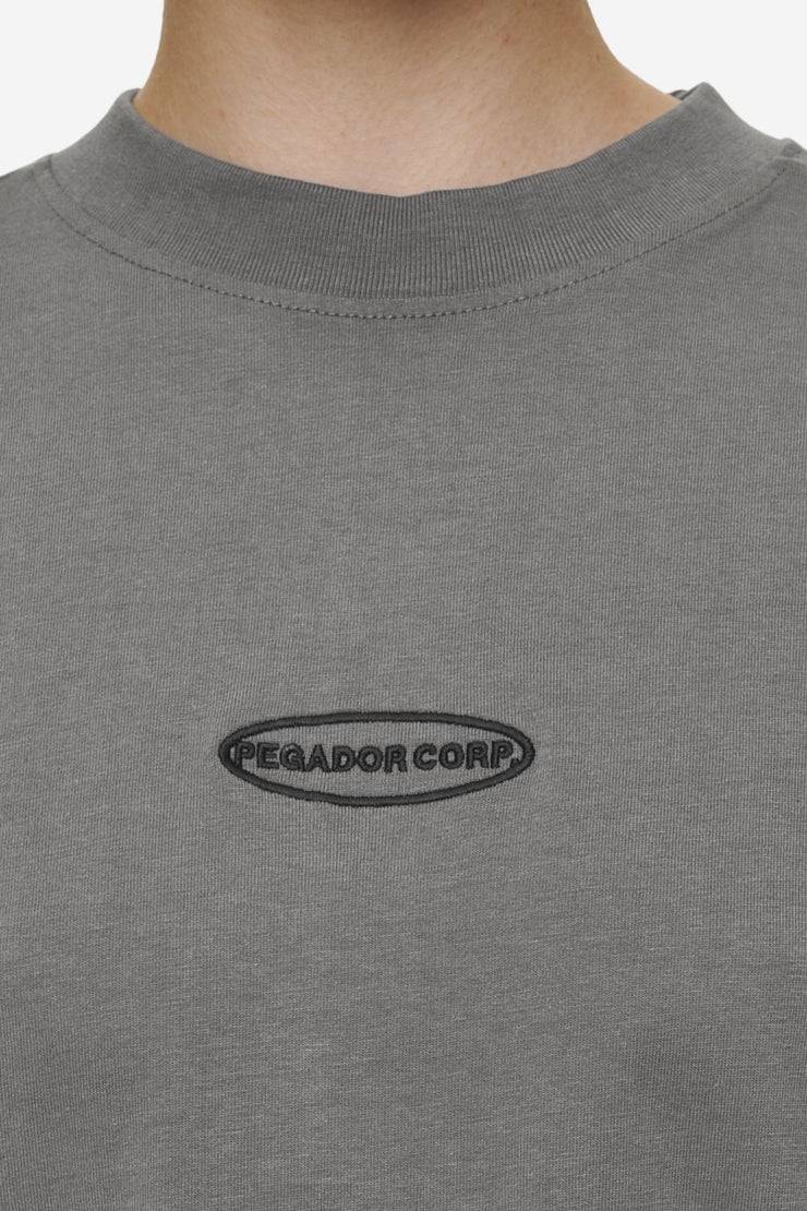 Pegador Sora Heavy Oversized Tee Washed Deep Grey Sonderangebote