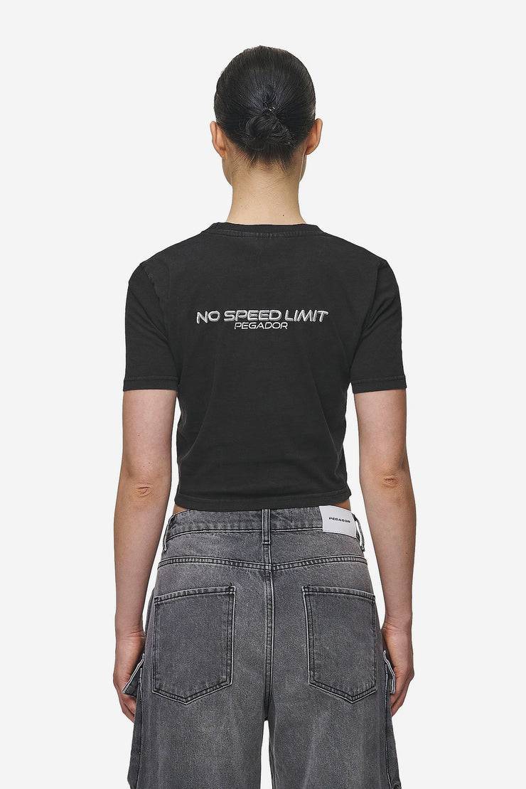 Pegador Naomi Baby Tee Washed Black Riesige Ersparnisse