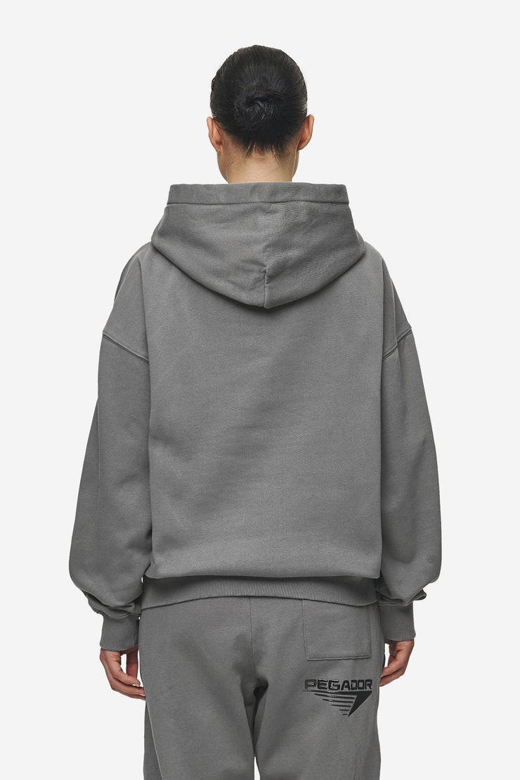 Pegador Amira Oversized Hoodie Washed Deep Grey Black VIP-Rabatte