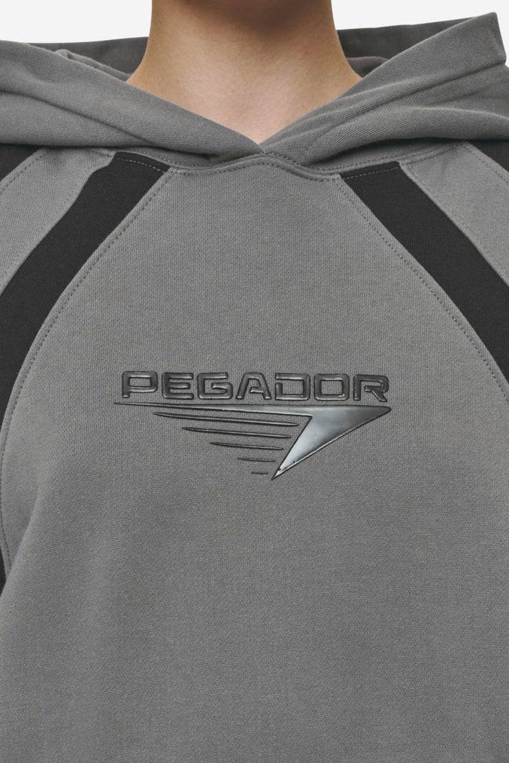 Pegador Amira Oversized Hoodie Washed Deep Grey Black VIP-Rabatte