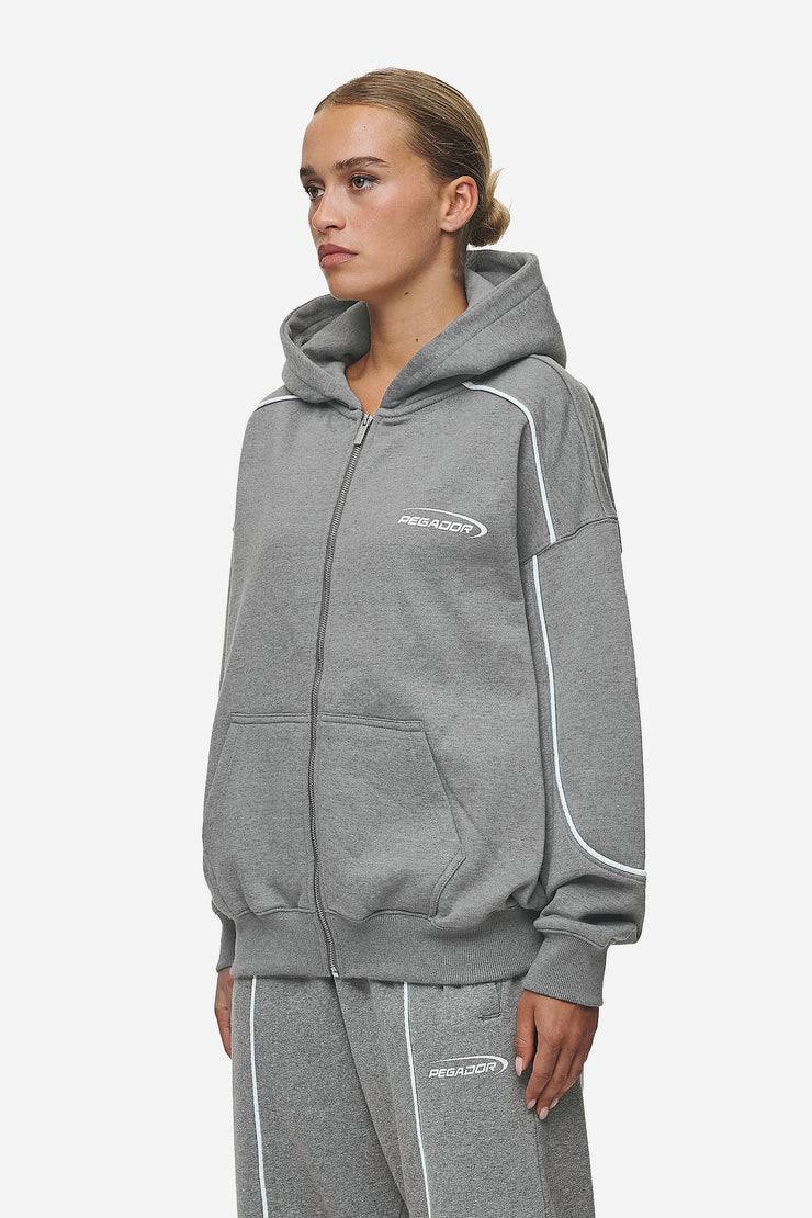 Pegador Silvi Oversized Sweat Jacket Deep Grey Melange Super Sparpreis