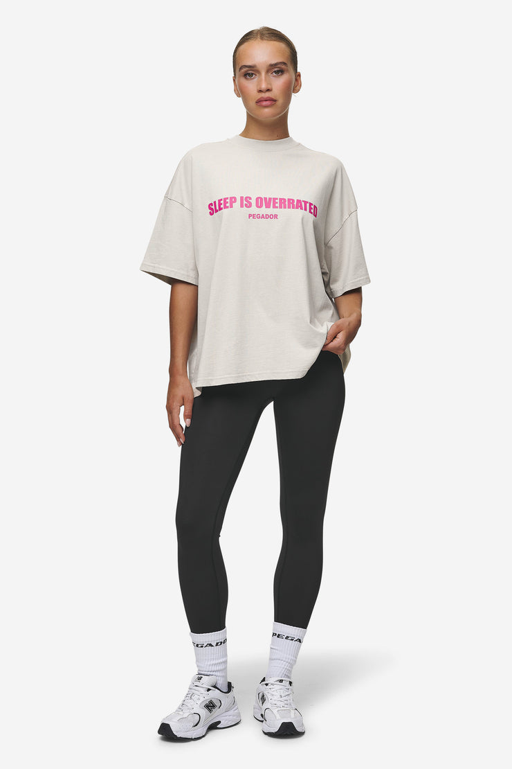 Pegador Tori Heavy Oversized Tee Washed Moon Grey Kostenlose Rückgabe