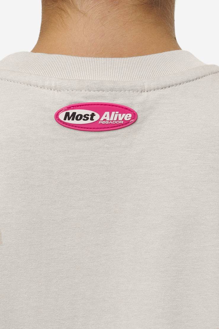 Pegador Tori Heavy Oversized Tee Washed Moon Grey Kostenlose Rückgabe