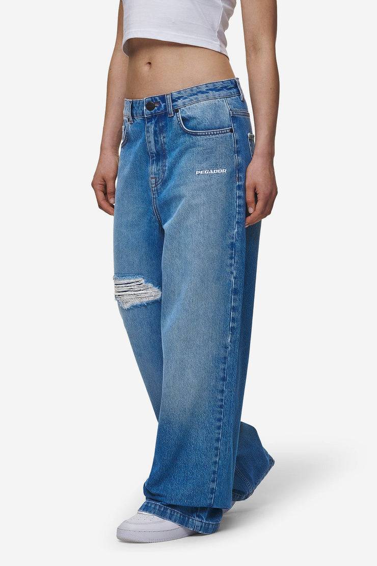 Pegador Mally Super Baggy Jeans Washed Blue Zeitbegrenzte Promotion