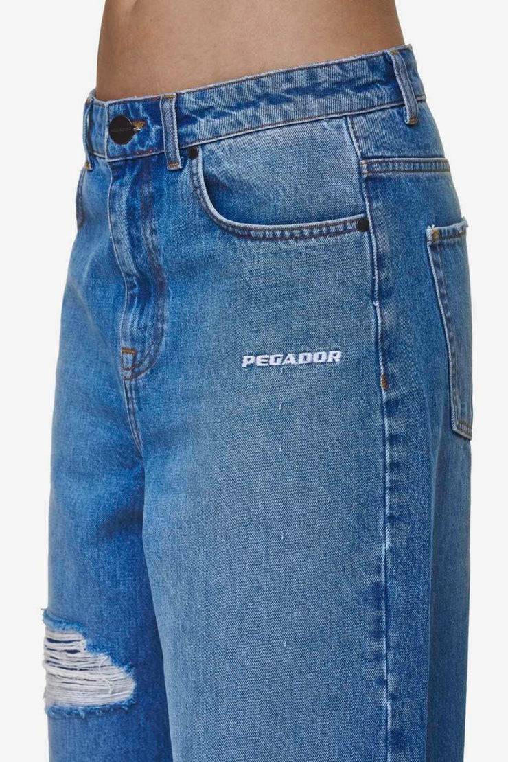 Pegador Mally Super Baggy Jeans Washed Blue Zeitbegrenzte Promotion