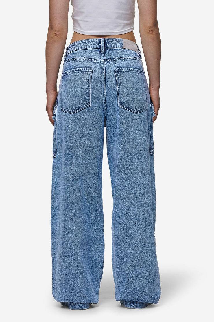 Pegador Leli High Waist Cargo Jeans Washed Denim Blue Bis zu 50% Rabatt