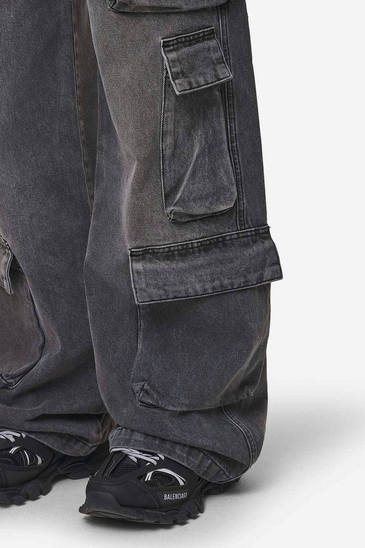 Pegador Leli High Waist Cargo Jeans Washed Deep Grey Bis zu 60% Rabatt