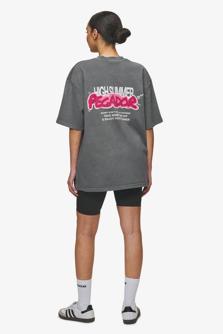 Pegador Barret Oversized Tee Vintage Grey Sonderangebot der Fabrik