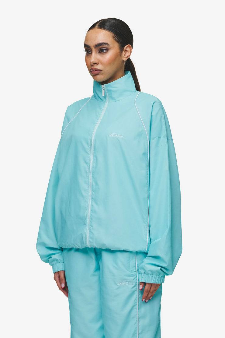 Pegador Lincoln Boxy Track Jacket Sky Blue Super Rabatt