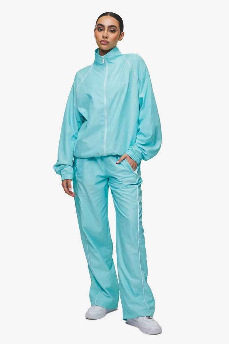 Pegador Lincoln Boxy Track Jacket Sky Blue Super Rabatt