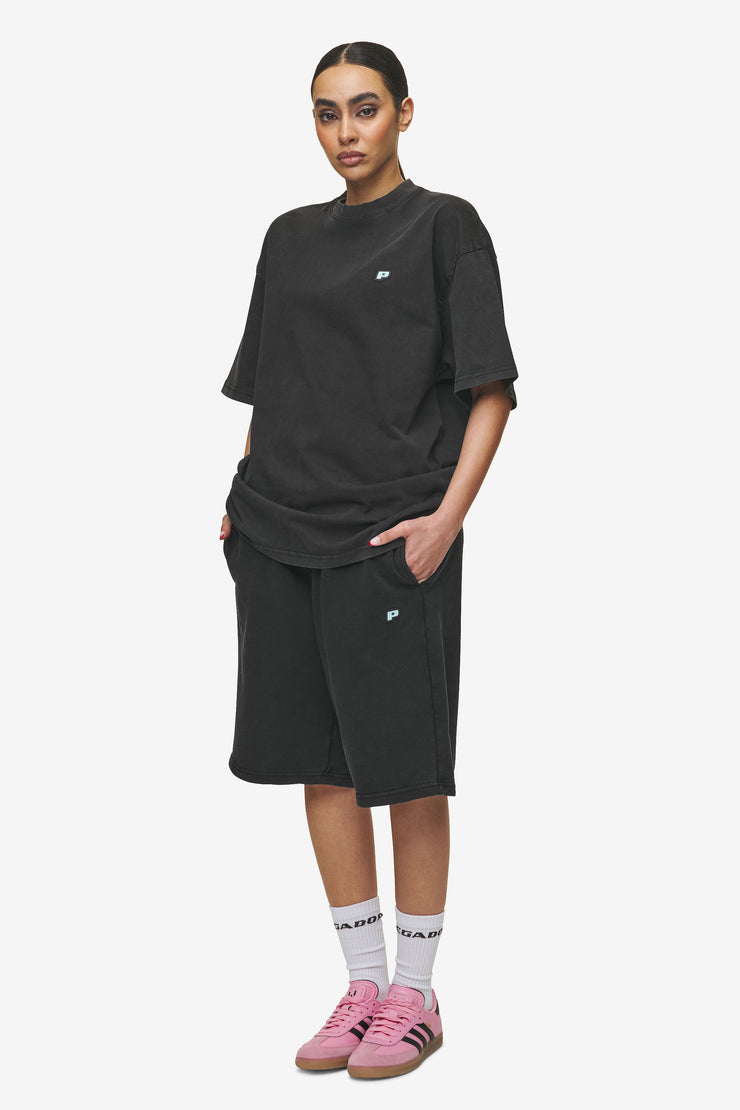 Pegador Leono Overknee Heavy Sweat Shorts Vintage Black Gum Begrenzt auf 3 Tage