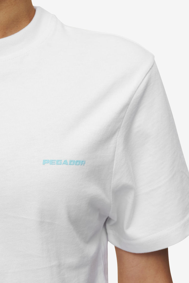 Pegador Logo Slim Tee White Sky Blue 2025