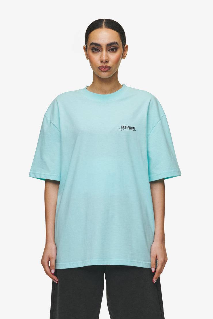 Pegador Patino Oversized Tee Washed Sky Blue Outlet