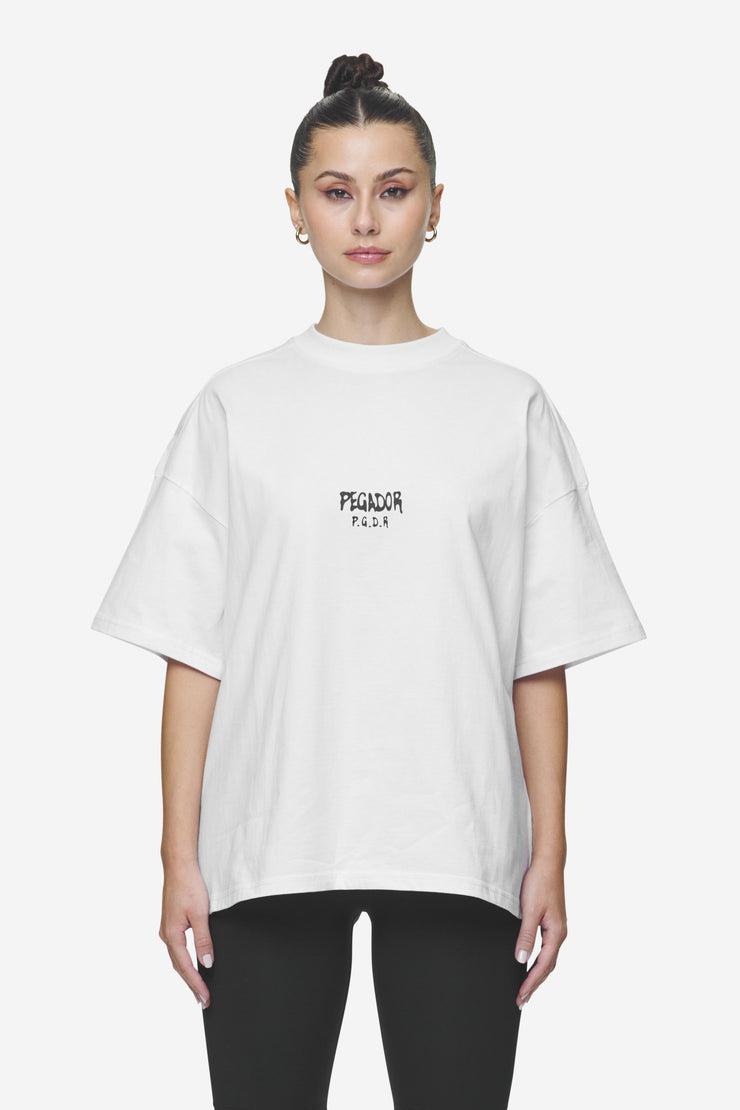 Pegador Ramira Heavy Oversized Tee White Hotsell