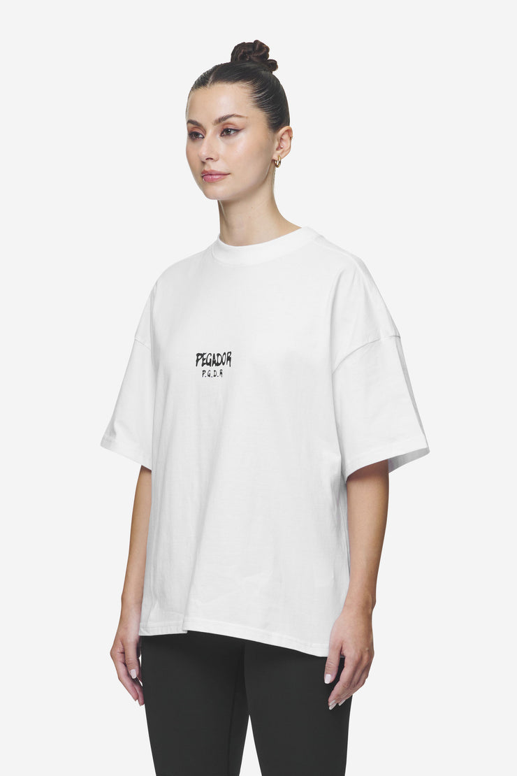 Pegador Ramira Heavy Oversized Tee White Hotsell