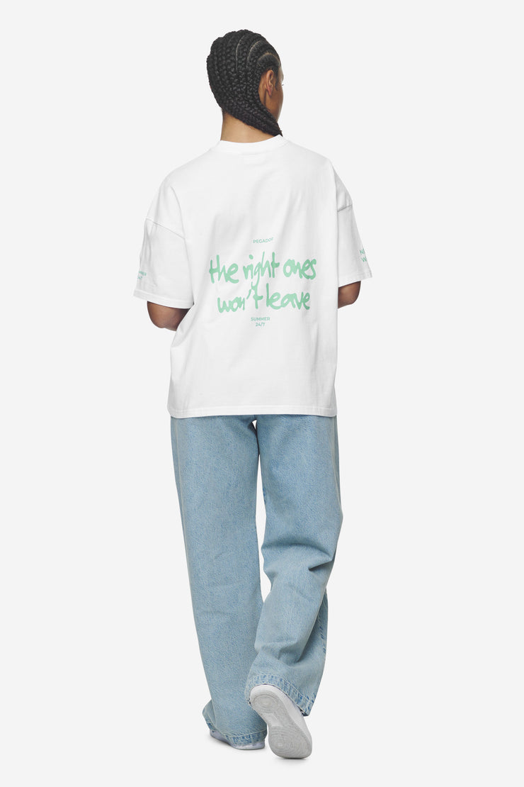 Pegador Aleja Heavy Oversized Tee White Meist gekauft