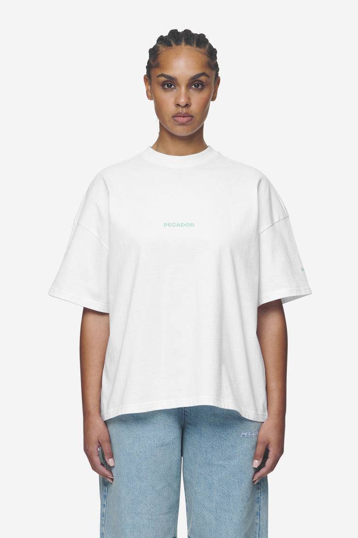 Pegador Aleja Heavy Oversized Tee White Meist gekauft