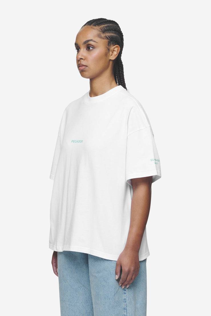 Pegador Aleja Heavy Oversized Tee White Meist gekauft