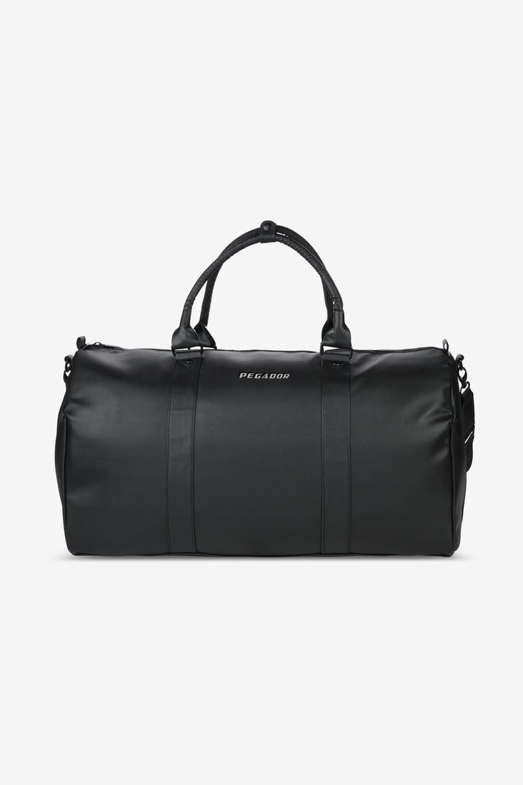 Pegador Strahan Logo Faux Leather Weekender Black Sonderangebot