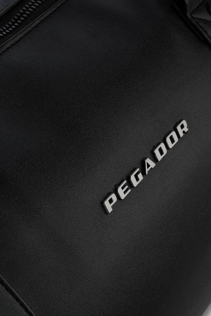 Pegador Strahan Logo Faux Leather Weekender Black Sonderangebot