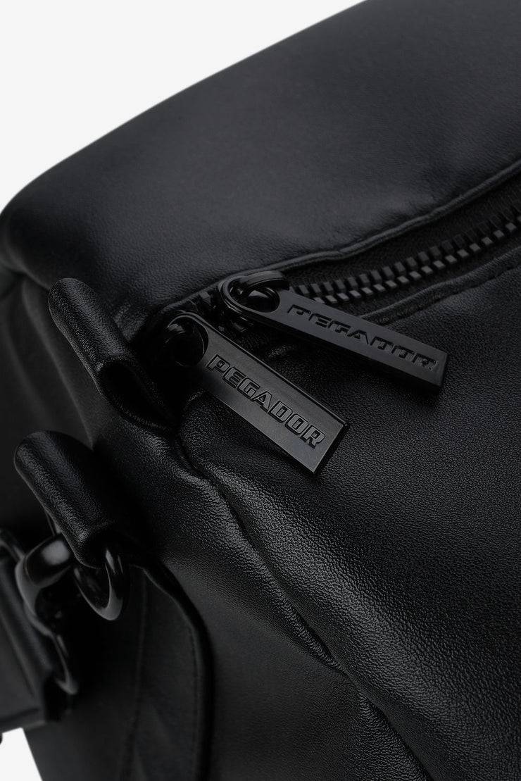 Pegador Strahan Logo Faux Leather Weekender Black Sonderangebot
