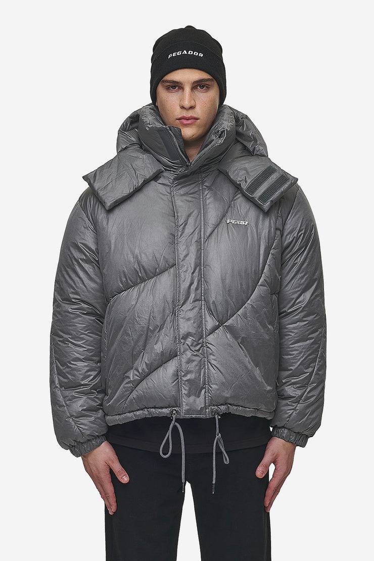 Pegador Henry Vintage Oversized Puffer Jacket Anthracite Günstig kaufen